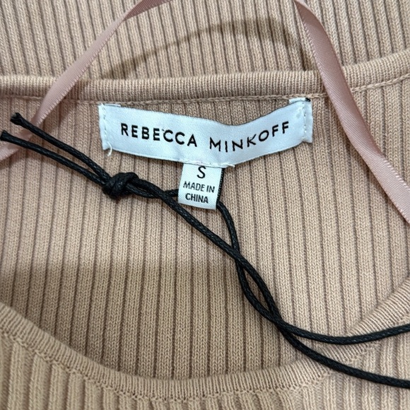 NWT Rebecca Minkoff Lauren Cut Out Detail Nude Wash Sweater Dress Size Small - Picture 7 of 9